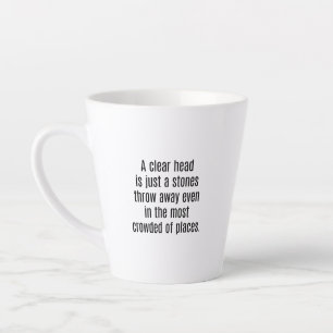 A Clear Head Latte Mug