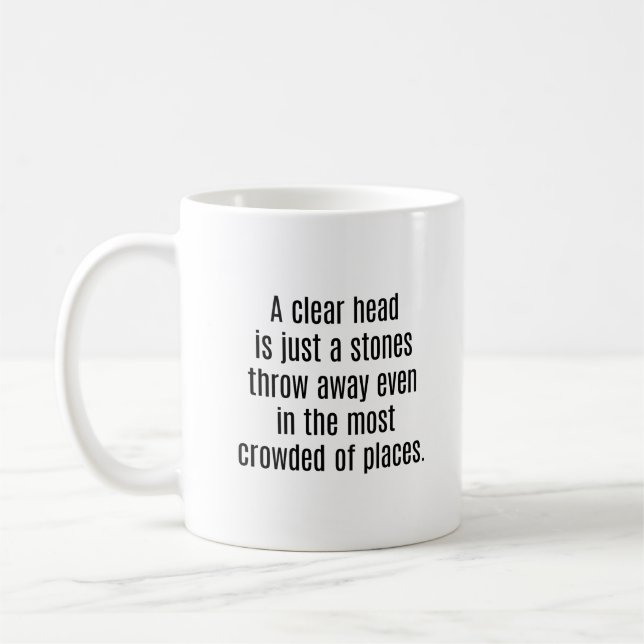 A Clear Head Mug (Left)