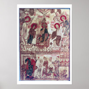 A Clinic, Byzantine Treaty, 14th century (vellum) Poster