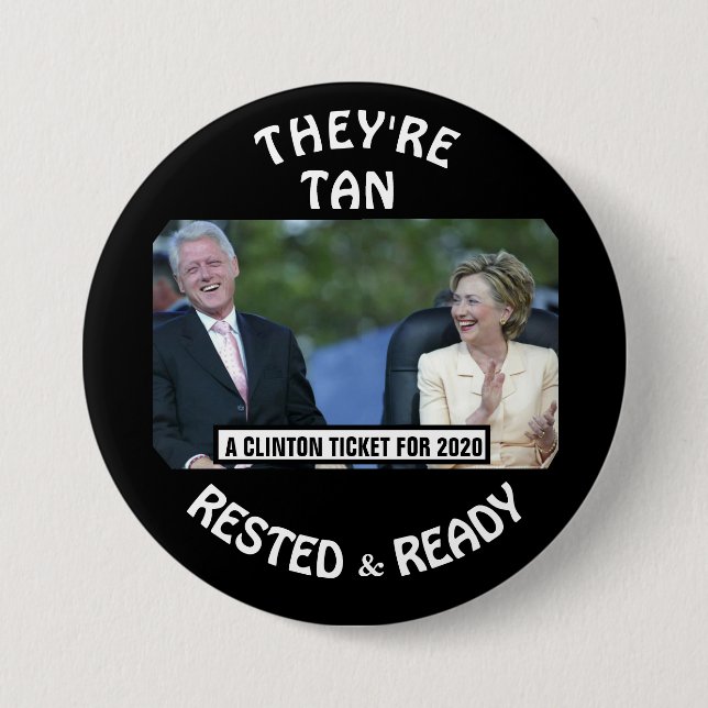 A Clinton Ticket for 2020 7.5 Cm Round Badge (Front)