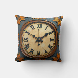 a clock pillow cushion