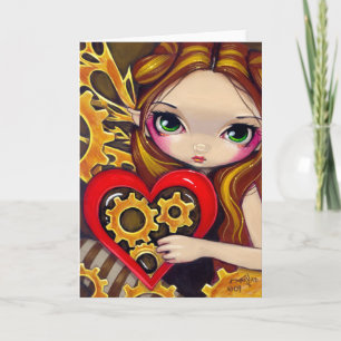 "A Clockwork Valentine" Greeting Card