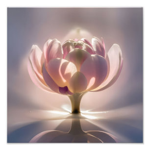 A Close-Up Look at the Lotus Flower Photo Print