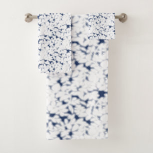 A close-up of a hydrangea showcases its delicate p bath towel set
