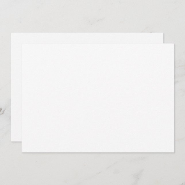 A close-up of a white sleeve made from a smooth, p invitation (Front/Back)