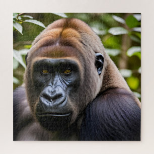 A Close-up Portrait of a Gorilla  Jigsaw Puzzle