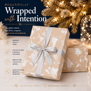 A close-up view of a textured wall featuring patte wrapping paper