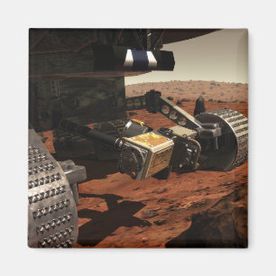 A close-up view of the arm on NASA's Mars Magnet