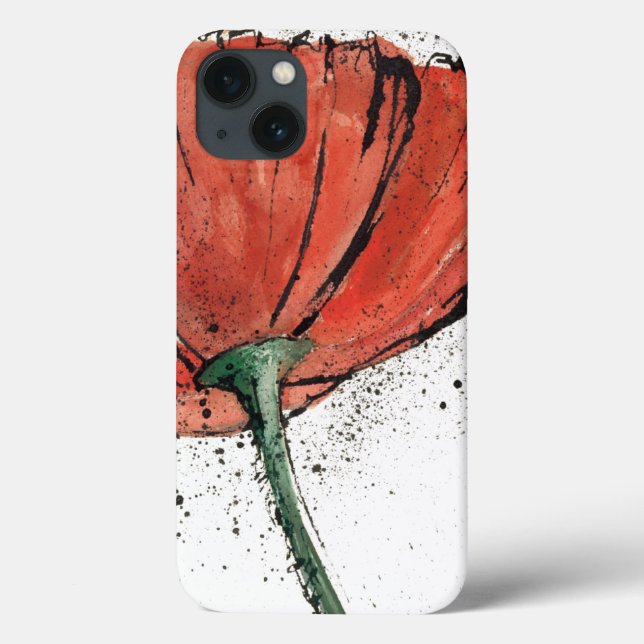A Closed Flower on a White Background Case-Mate iPhone Case (Back)