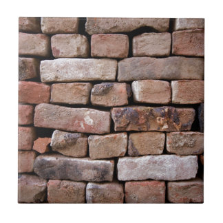 A closer look to a brick wall tile