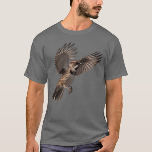 A closeup photo of a cute sparrow bird family T-Shirt