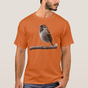 A closeup photo of a cute sparrow bird vintage T-Shirt