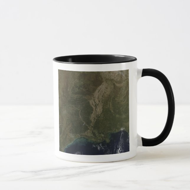 A cloud-free view of the southern United States Mug (Right)