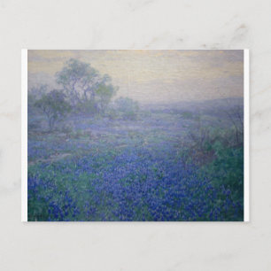 "A Cloudy Day Bluebonnets near San Antonio" Postcard