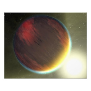 A cloudy Jupiter-like planet that orbits Photo Print