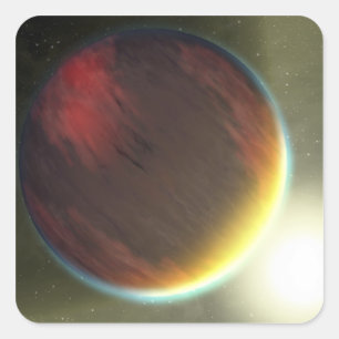 A cloudy Jupiter-like planet that orbits Square Sticker
