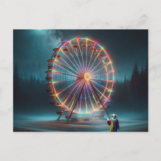 A Clown Welcomes Postcard (Front)