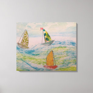 A Clown's Hat Sail  Canvas Print