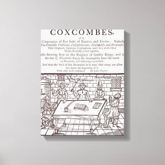 A Cluster of Coxcombes' by John Taylor Canvas Print (Front)
