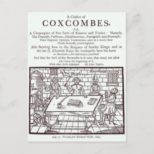 A Cluster of Coxcombes' by John Taylor Postcard