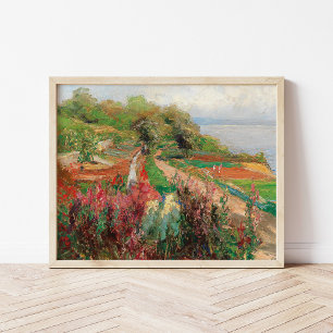 A Coastal Landscape   Olga Wisinger-Florian Poster