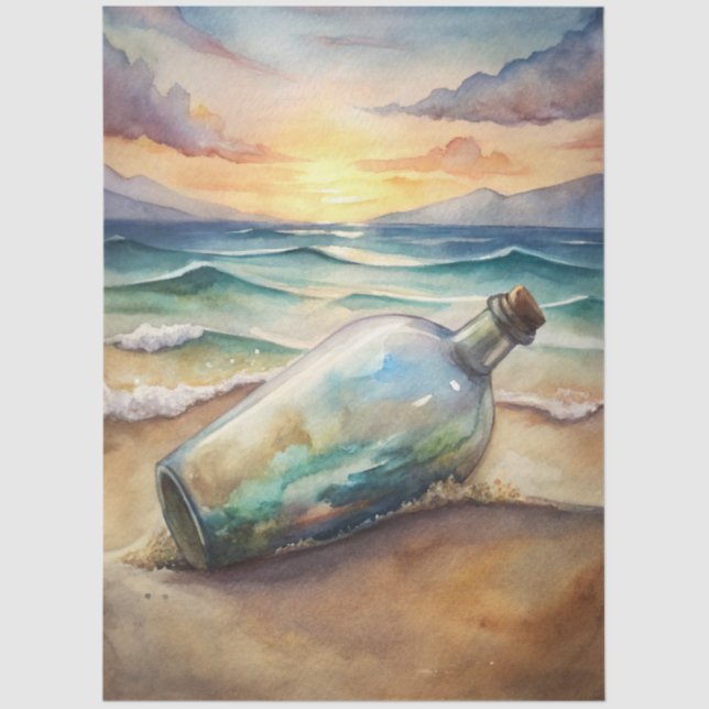 A Coastal Series Design 34 Tissue Paper (Front)