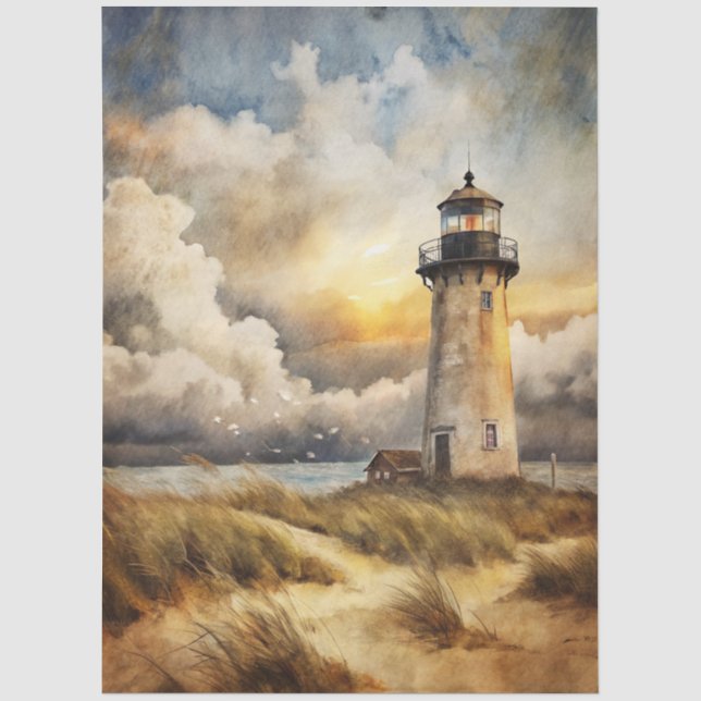 A Coastal Series Design 77 Tissue Paper (Front)