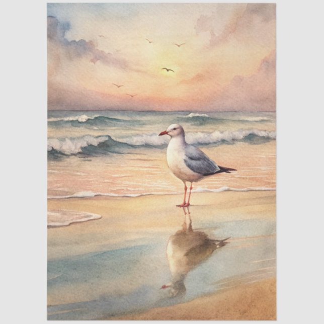 A Coastal Series Design 84 Tissue Paper (Front)