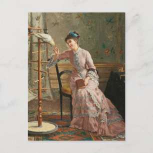 A Cockatoo   Gustave Léonard de Jonghe Postcard