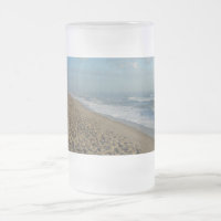 A Cocoa Beach Morning Frosted Glass Beer Mug