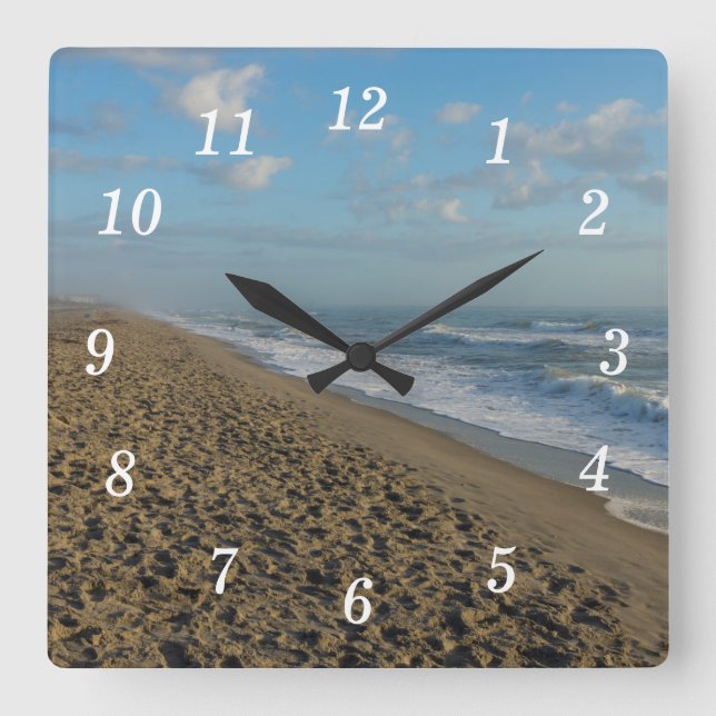 A Cocoa Beach Morning Wall Clock (Front)
