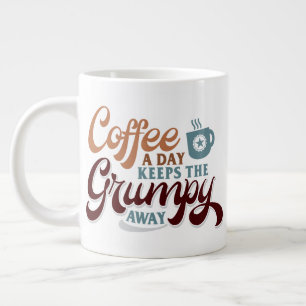 A Coffee a Day for Coffee Lover Gift   Large Coffee Mug