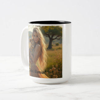 a coffee mug,cup of coffee,  Safari  Two-Tone Coffee Mug