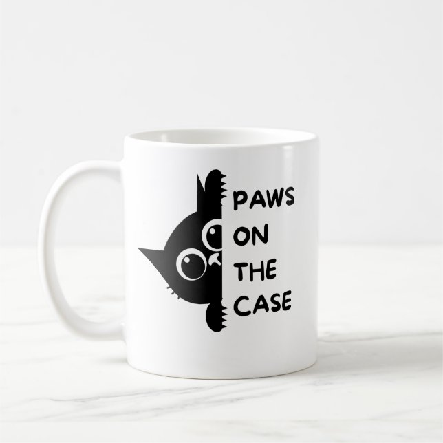 A Coffee mug having cat on it "So unique!!!"  (Left)