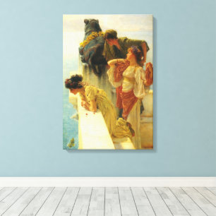 A Coign Of Vantage by Alma Tadema, Vintage Art Canvas Print