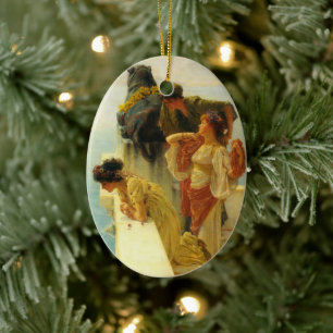A Coign Of Vantage by Sir Lawrence Alma-Tadema Ceramic Tree Decoration