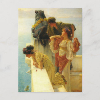 A Coign Of Vantage by Sir Lawrence Alma-Tadema Postcard