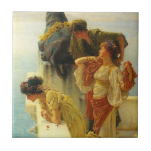 A Coign Of Vantage by Sir Lawrence Alma-Tadema Tile