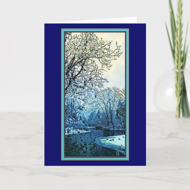 A Cold Day Holiday Card (Front)