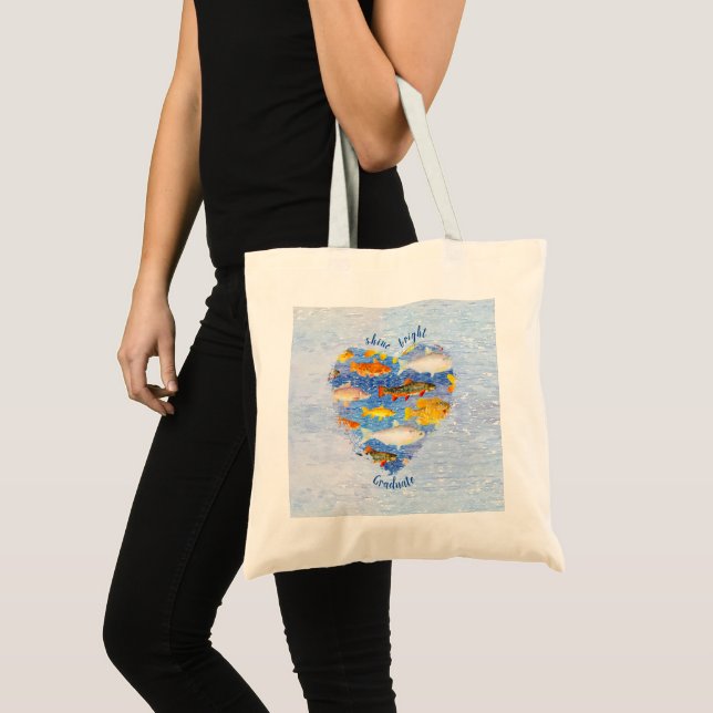 A Collection of Colourful Fish Graduation Tote Bag (Front (Product))