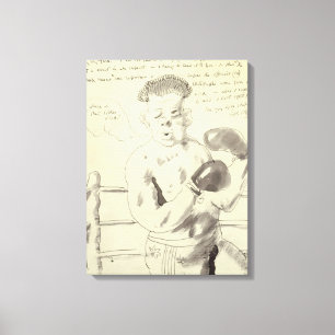 A Collection of Eight Illustrated Letters to his F Canvas Print