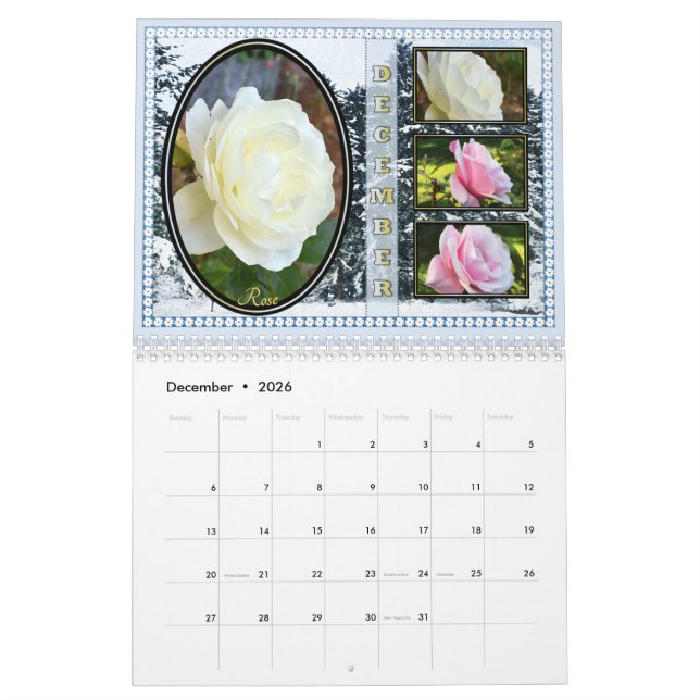 A collection of flowers Calendar 2022 (m) (Dec 2026)