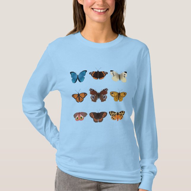 A collection of nine butterflies T-Shirt (Front)
