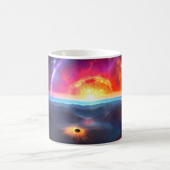 A collection of solar system planet mugs (Center)