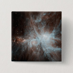 A colony of hot young stars in the Orion Nebula 15 Cm Square Badge
