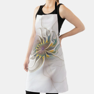 A colorful fractal ornament. Abstract Flower art Apron