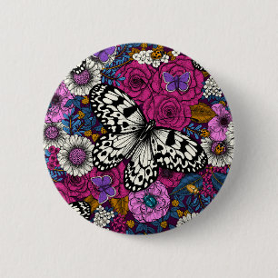A colorful garden II 6 Cm Round Badge