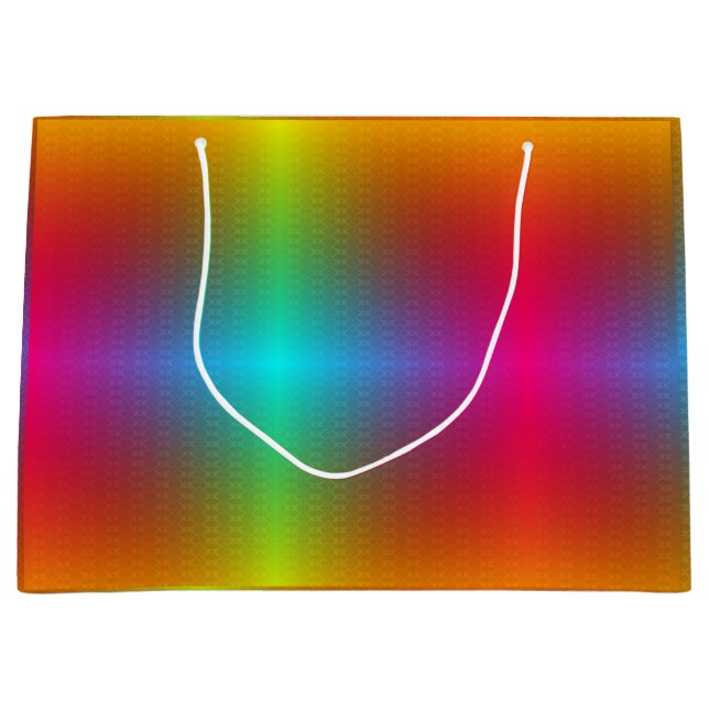 A colorful gift bag with a vibrant gradient  (Front)