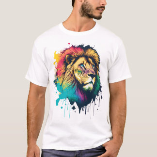 A Colorful Lion T-Shirt