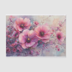 A Colorful Riot of Flowers Tissue Paper